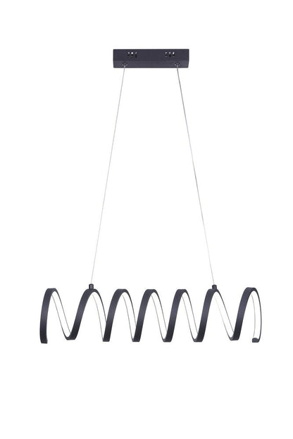Black Metal LED Chandelier HomeRoots