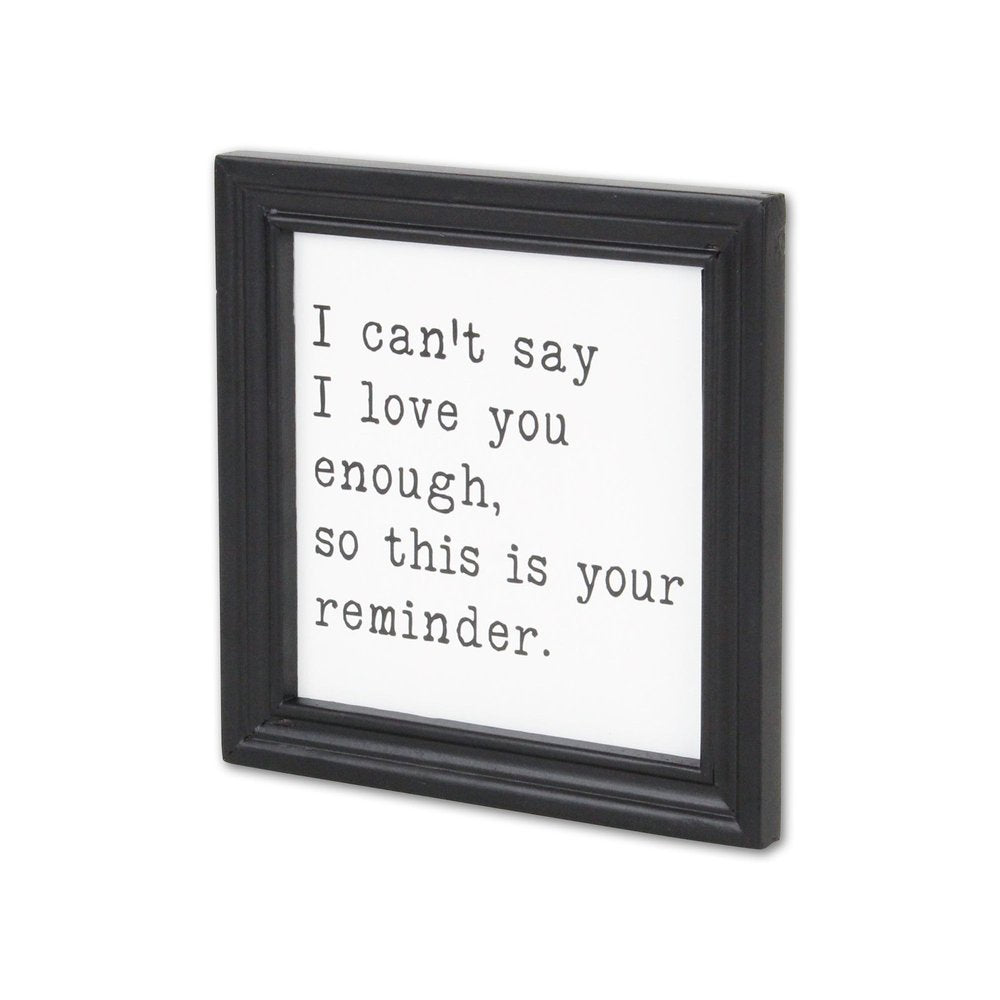 Black And White I Cant Say I Love You Enough Black Framed Print Wall Art HomeRoots