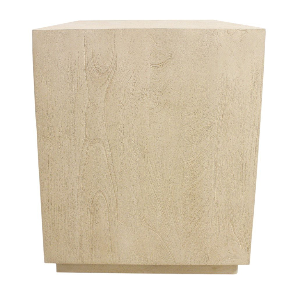 24" Natural Solid Wood One Drawer Nightstand HomeRoots