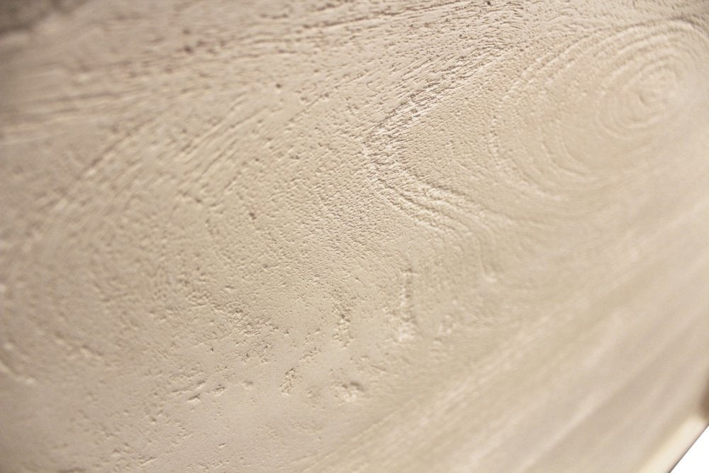 24" Natural Solid Wood Ribbed Texture One Drawer Nightstand HomeRoots