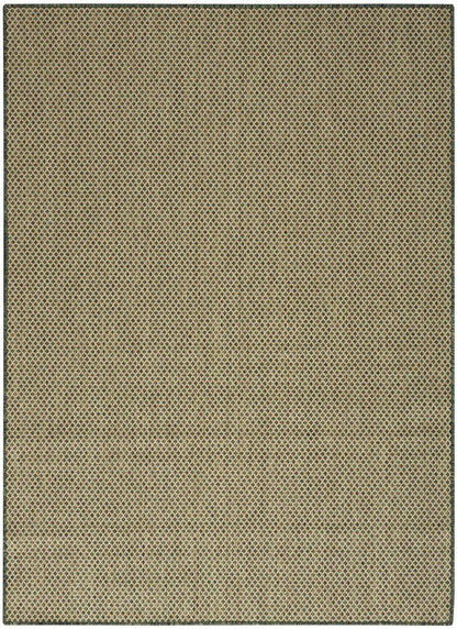 4' X 6' Green And Taupe Geometric Indoor Outdoor Area Rug HomeRoots