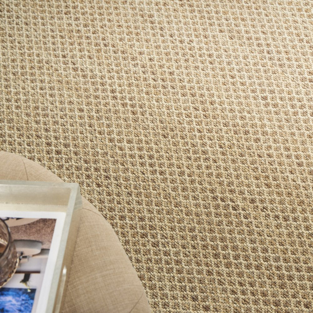 4' X 6' Tan And Brown Geometric Indoor Outdoor Area Rug HomeRoots