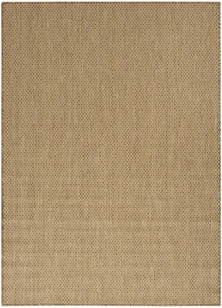 4' X 6' Tan And Brown Geometric Indoor Outdoor Area Rug HomeRoots