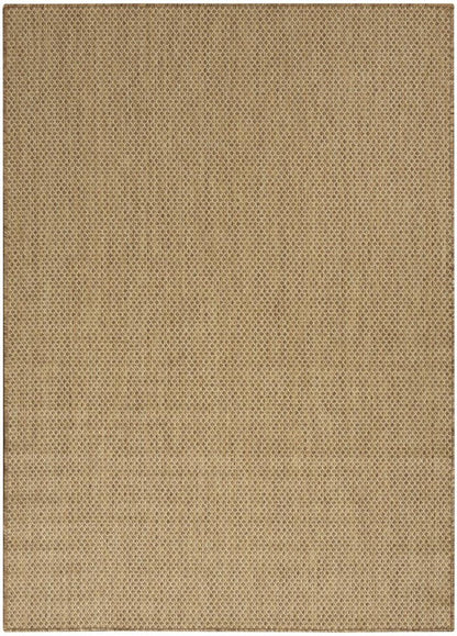 4' X 6' Tan And Brown Geometric Indoor Outdoor Area Rug HomeRoots