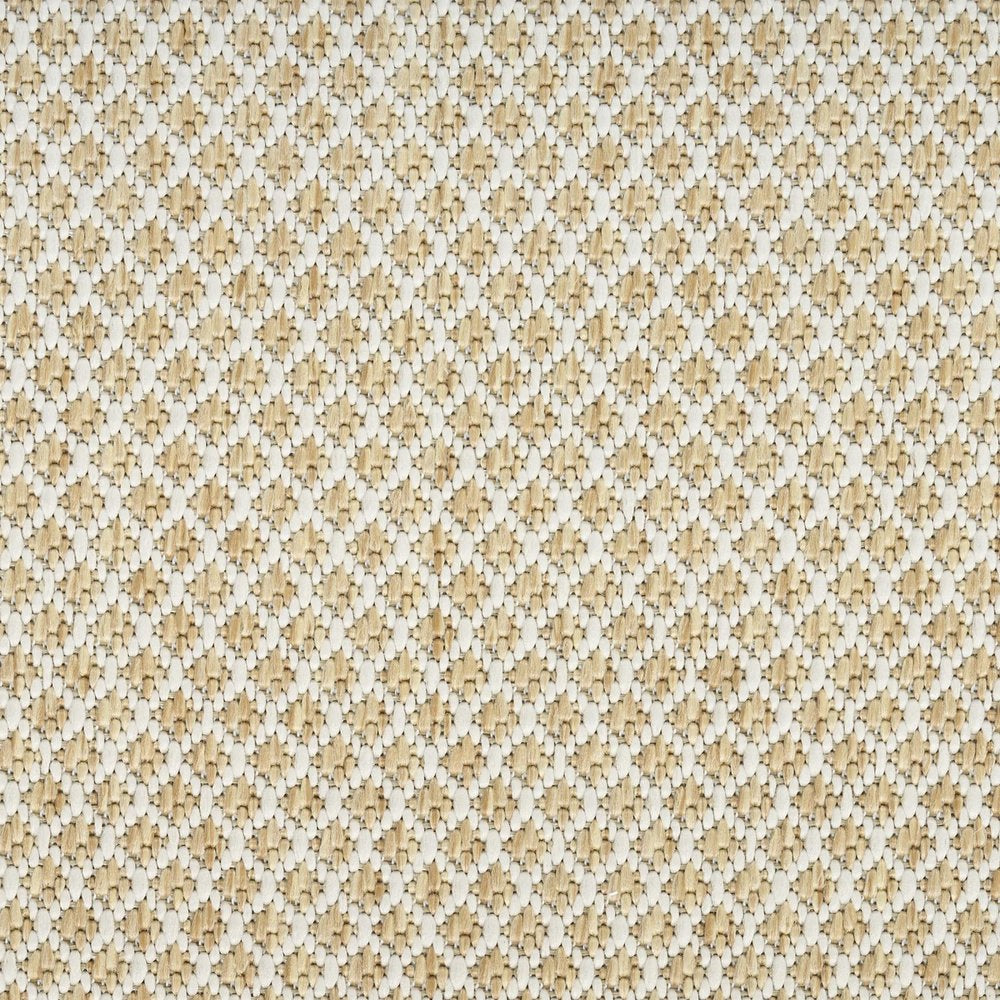 4' X 6' Natural And Ivory Geometric Indoor Outdoor Area Rug HomeRoots