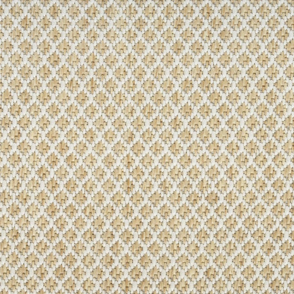 4' X 6' Natural And Ivory Geometric Indoor Outdoor Area Rug HomeRoots