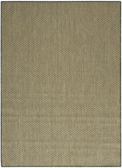 5' X 7' Green And Taupe Geometric Indoor Outdoor Area Rug HomeRoots