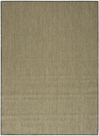 6' X 9' Green And Taupe Geometric Indoor Outdoor Area Rug HomeRoots