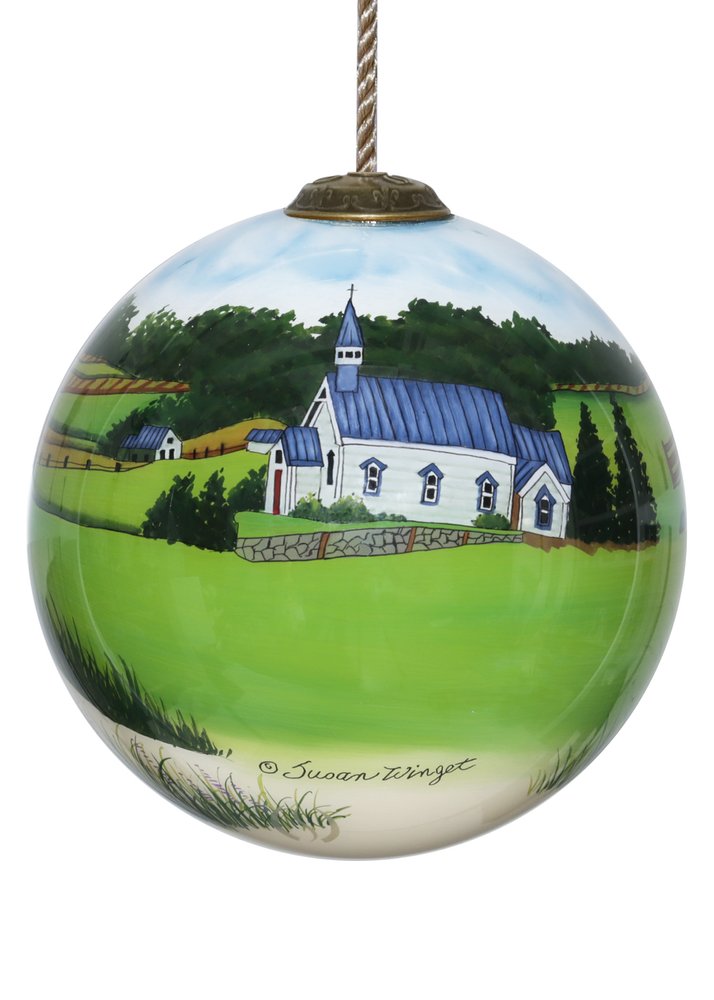 Just Married Hand Painted Red Green And White Glass Ball Ornament HomeRoots