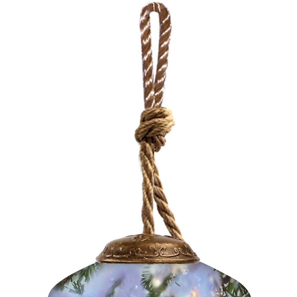 Snowy Pine Cardina Hand Painted Red And Green Glass Finial Ornament HomeRoots