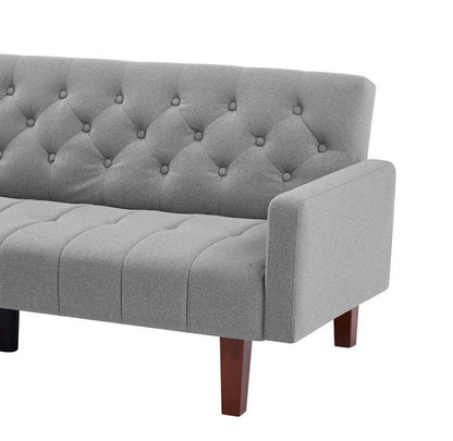 Factory Tufted Back Sofa Mid-Century Convertible Sofa Bed for Living Room - FurniFindUSA