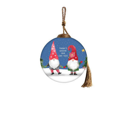 Snowman and Forest Animal Hand Painted Blue White And Green Glass Ball Ornament HomeRoots