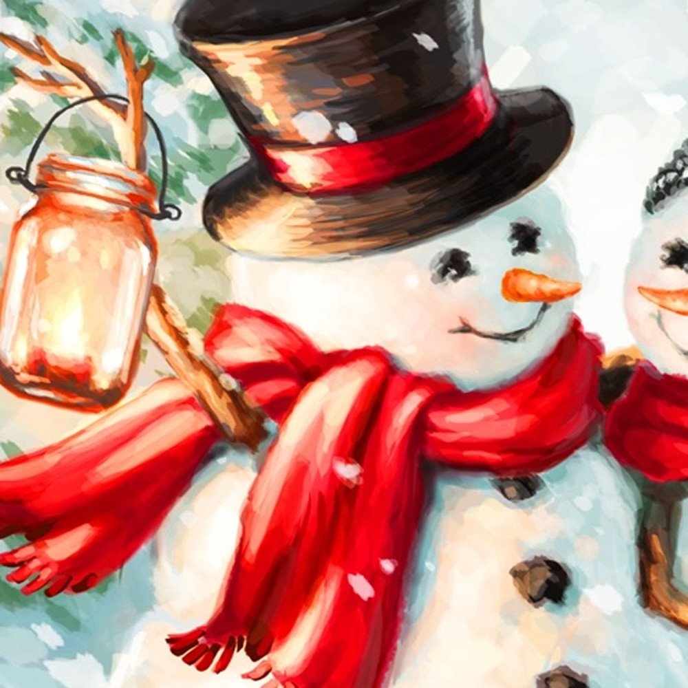 You Melt My Heart Snowman Hand Painted Red Blue And Green Glass Ball Ornament HomeRoots