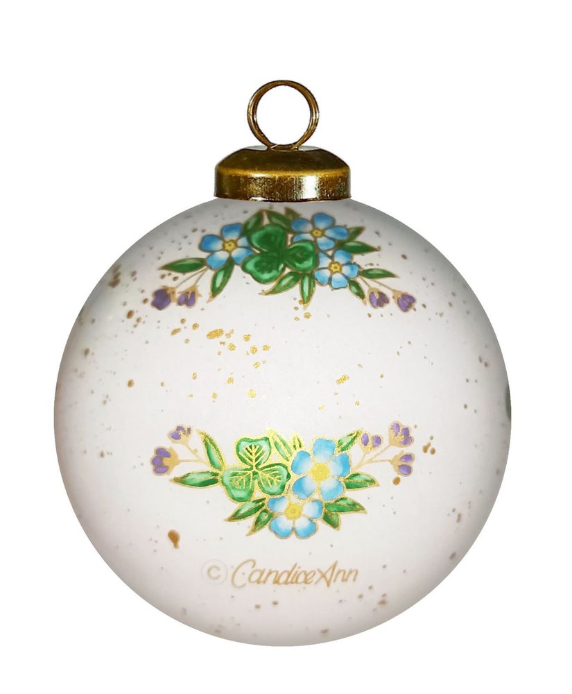 Claddagh Irish Hand Painted Green White And Red Glass Ball Ornament HomeRoots