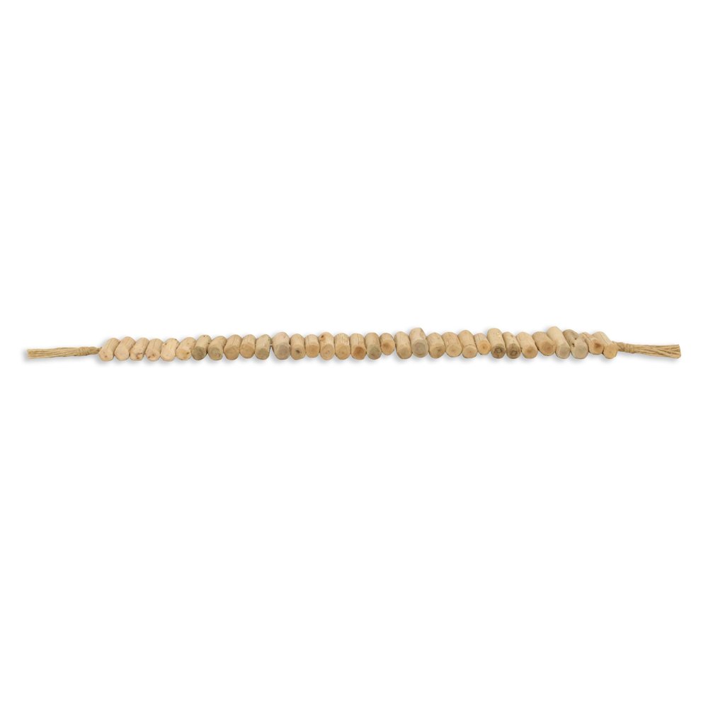 40" Brown Wood Rods And Rope Decorative Tassel HomeRoots
