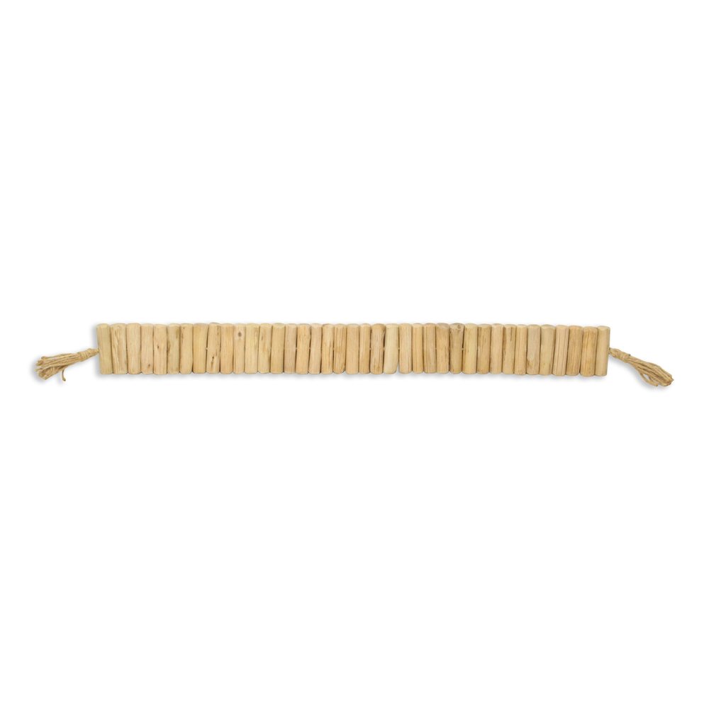 40" Brown Wood Rods And Rope Decorative Tassel HomeRoots