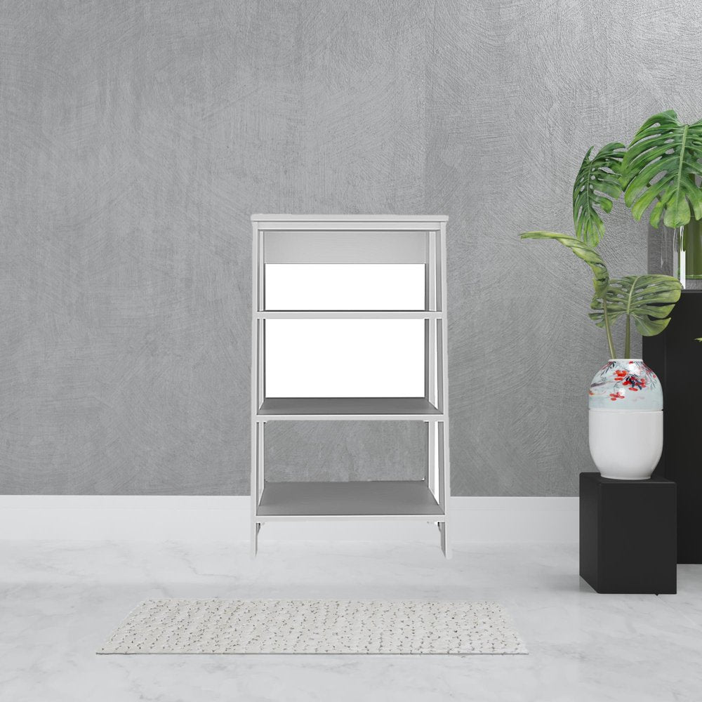 17" White Wood Freestanding Bathroom Vanity HomeRoots