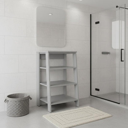 17" White Wood Bathroom Shelves HomeRoots