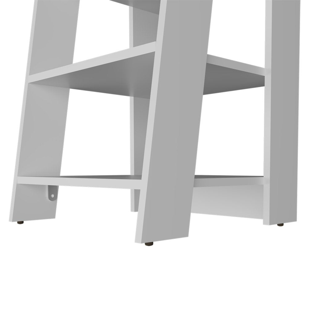 17" White Wood Bathroom Shelves HomeRoots