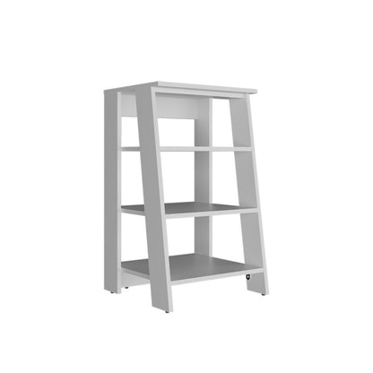 17" White Wood Bathroom Shelves HomeRoots