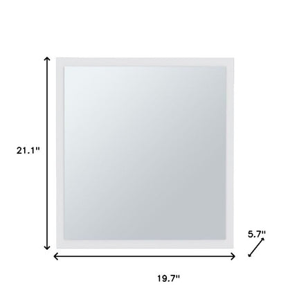 20" White Wood Floating Bathroom Vanity And Medicine Cabinet With Mirror HomeRoots