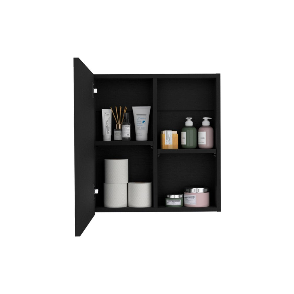 20" Black Wood Floating Bathroom Vanity HomeRoots