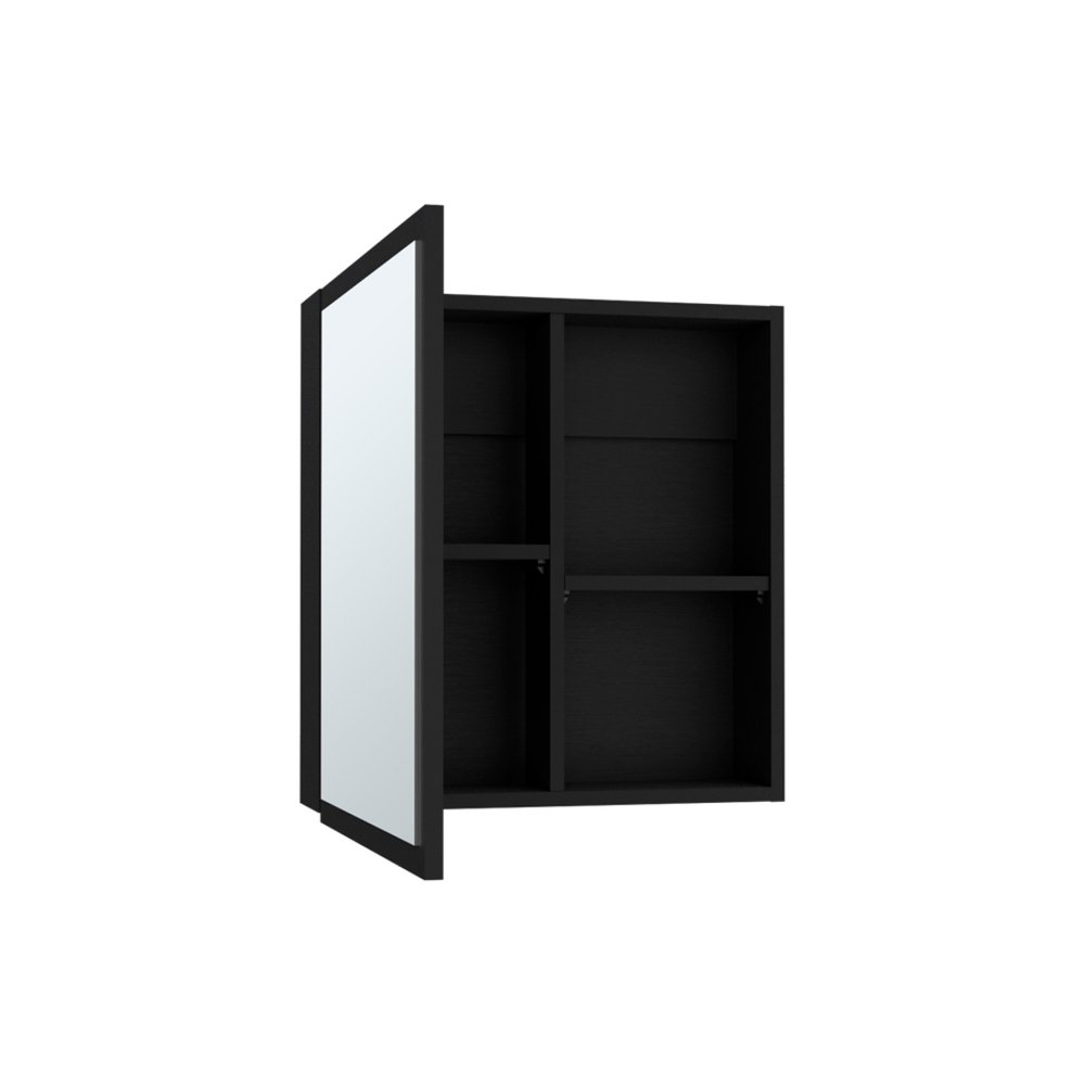 20" Black Wood Floating Bathroom Vanity HomeRoots