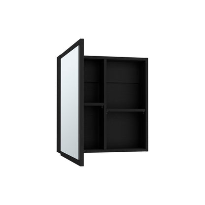 20" Black Wood Floating Bathroom Vanity HomeRoots