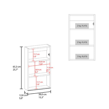 15" White Wood Floating Bathroom Vanity And Medicine Cabinet With Mirror HomeRoots