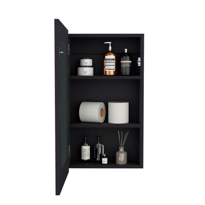 15" Black Wood Floating Bathroom Vanity HomeRoots