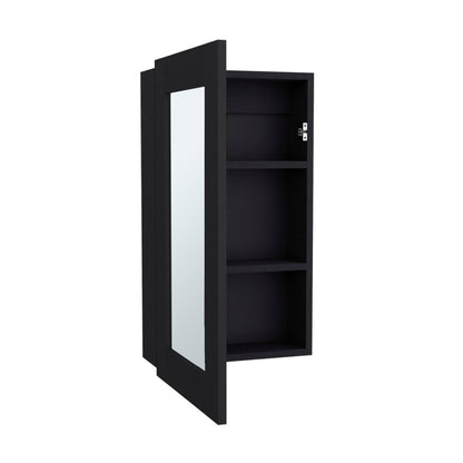 15" Black Wood Floating Bathroom Vanity HomeRoots