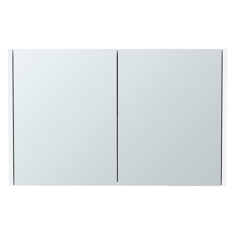 32" White Wood Wall Mounted Double Door Medicine Cabinet HomeRoots