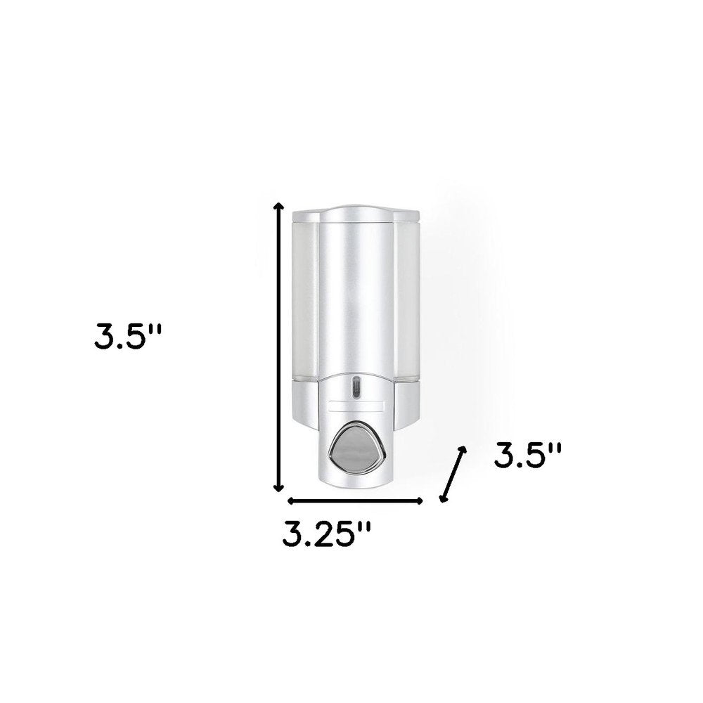 Gray Heavy Duty Plastic Wall Mount Soap Dispenser — view 2