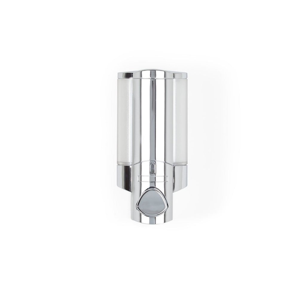 Silver Heavy Duty Plastic Wall Mount Soap Dispenser HomeRoots