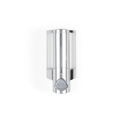 Silver Heavy Duty Plastic Wall Mount Soap Dispenser HomeRoots