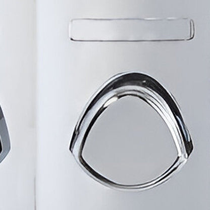 Gray Heavy Duty Plastic Three Chamber Wall Mount Soap Dispenser HomeRoots