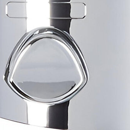 Silver Heavy Duty Plastic Two Chamber Wall Mount Soap Dispenser HomeRoots