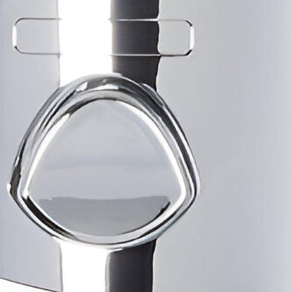 Silver Heavy Duty Plastic Two Chamber Wall Mount Soap Dispenser HomeRoots