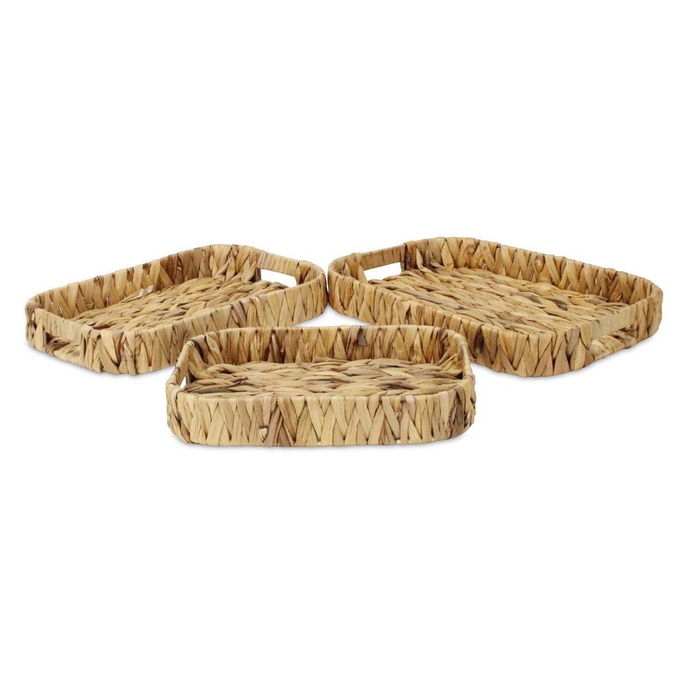 Set of Three Natural Water Hyacinth Basket — view 13