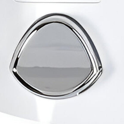 White Heavy Duty Plastic Two Chamber Wall Mount Soap Dispenser HomeRoots