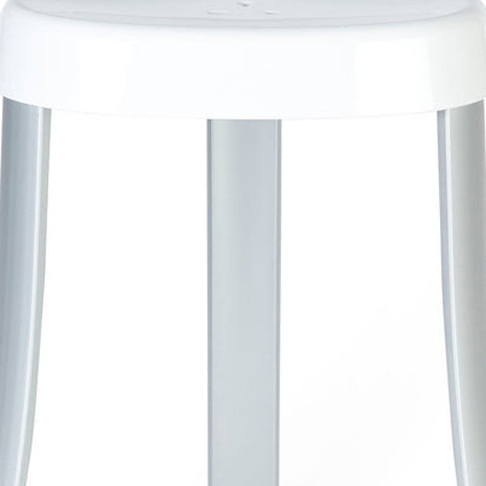 18"  White Aluminum And Heavy Duty Plastic Corner Shower Bench HomeRoots