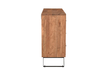 60" Natural Live Edge Solid Wood Six Drawer Double Dresser HomeRoots