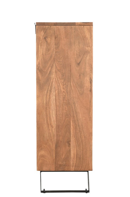36" Natural Live Edge Solid Wood Six Drawer Dresser HomeRoots