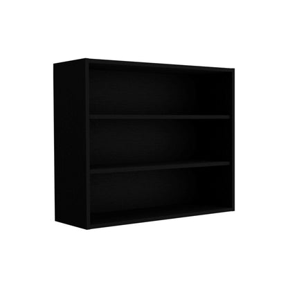 36" Black Wood Wall Mounted Floating Shelf HomeRoots