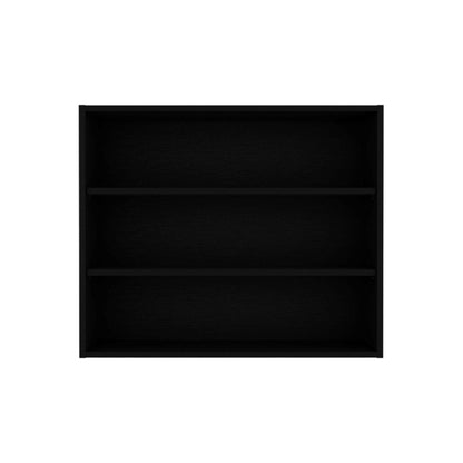 36" Black Wood Wall Mounted Floating Shelf HomeRoots