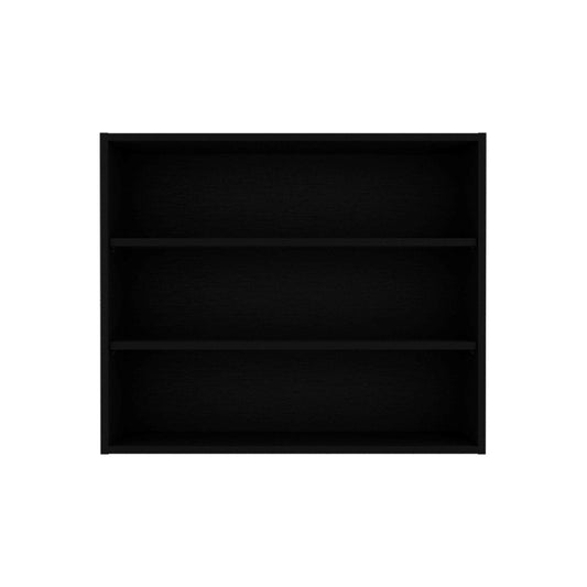 36" Black Wood Wall Mounted Floating Shelf HomeRoots