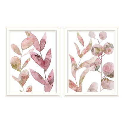Set Of Two Meadow Flora Botannicals White Framed Wall Art HomeRoots
