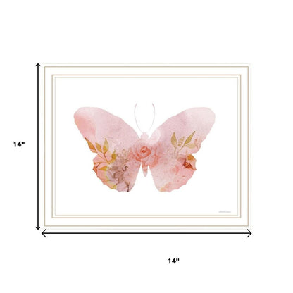 Set Of Two Meadow Floral Botanical  White Framed Wall Art HomeRoots