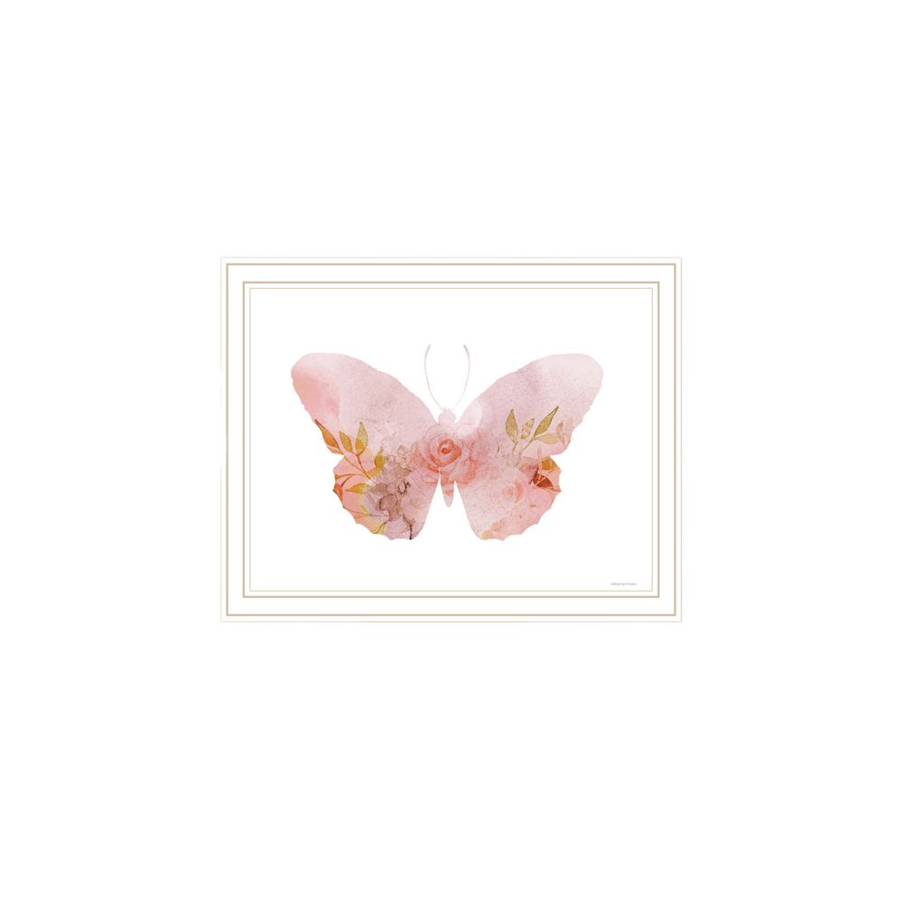 Set Of Two Meadow Floral Botanical  White Framed Wall Art — view 4