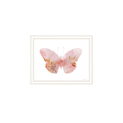 Set Of Two Meadow Floral Botanical  White Framed Wall Art HomeRoots